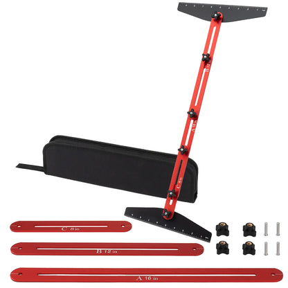 Aluminum alloy stair tread template tool