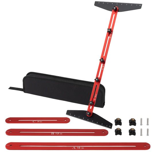 Aluminum alloy stair tread template tool