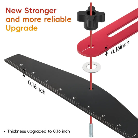 Aluminum alloy stair tread template tool