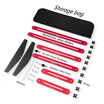 Aluminum alloy stair tread template tool