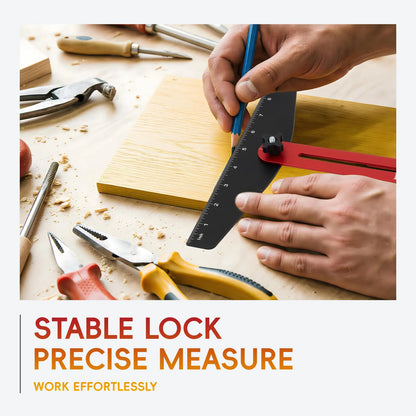 Aluminum alloy stair tread template tool