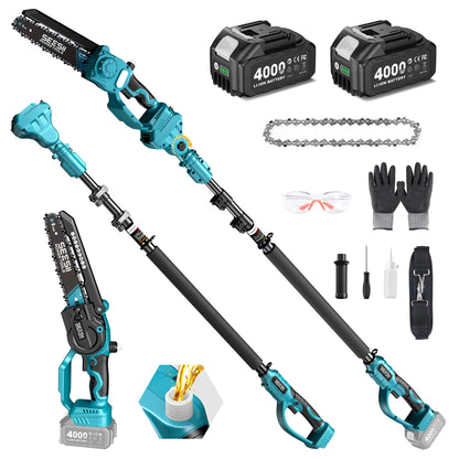 2-in-1 Cordless High Pole Saw and Mini Chainsaw