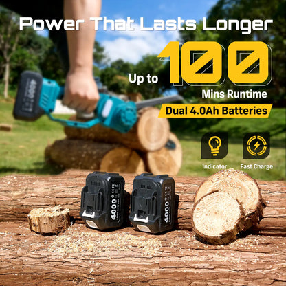 2-in-1 Cordless High Pole Saw and Mini Chainsaw