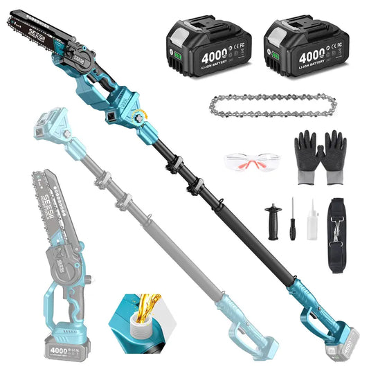 2-in-1 Cordless High Pole Saw and Mini Chainsaw