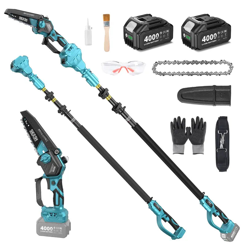 2-in-1 Cordless High Pole Saw and Mini Chainsaw