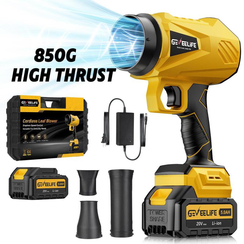 Turbo Jet Blower 200W – Cordless Handheld Leaf & Garden Blower for Yard, Car & Home