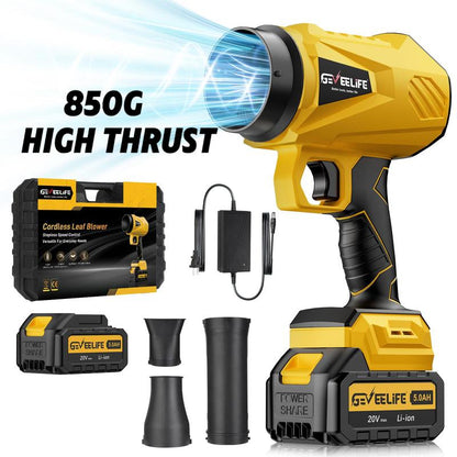 Turbo Jet Blower 200W – Cordless Handheld Leaf & Garden Blower for Yard, Car & Home