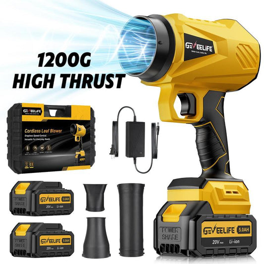 Turbo Jet Blower 200W – Cordless Handheld Leaf & Garden Blower for Yard, Car & Home